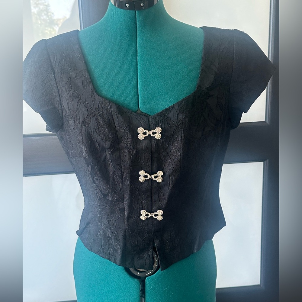 Vintage Hampton nights black top size medium